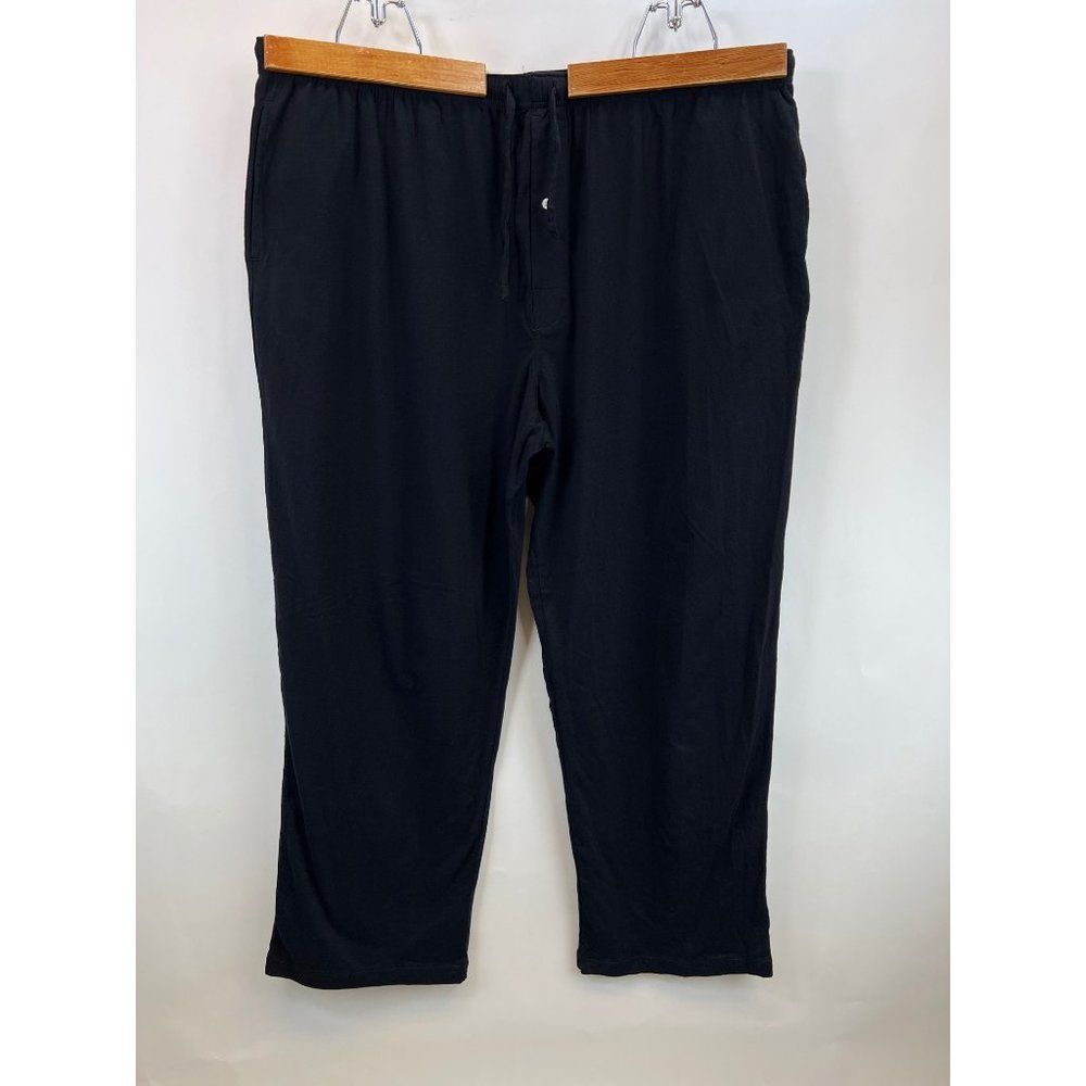 NWT Meeting Street Mens Size XXL Black Cotton Pajama Pants